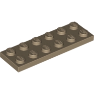 Lego destička 2x6, tmavě béžová (4550329)